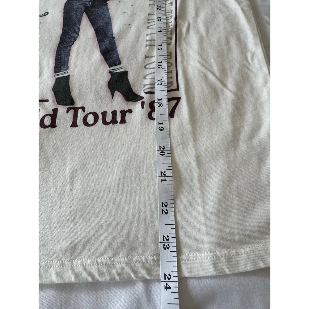 Whitney Houston Tee Shirt World Tour '87 White Size XS Graphic Print Music Band - Picture 6 of 6